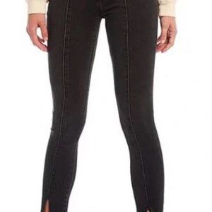 Joe’s Jeans The Icon Mid Rise Skinny Ankle Front Seam Black